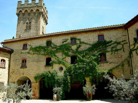 Castle of Poppiano courtyard